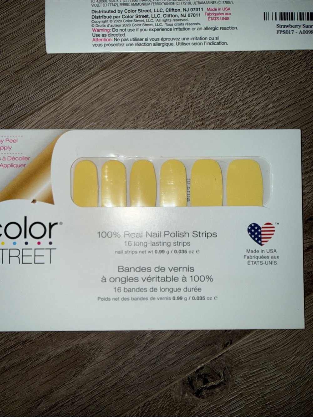 Color Street Nail Strips Set in Yellow, Pink, Hot Pink, Glitter Pink, Coral - Picture 3 of 7